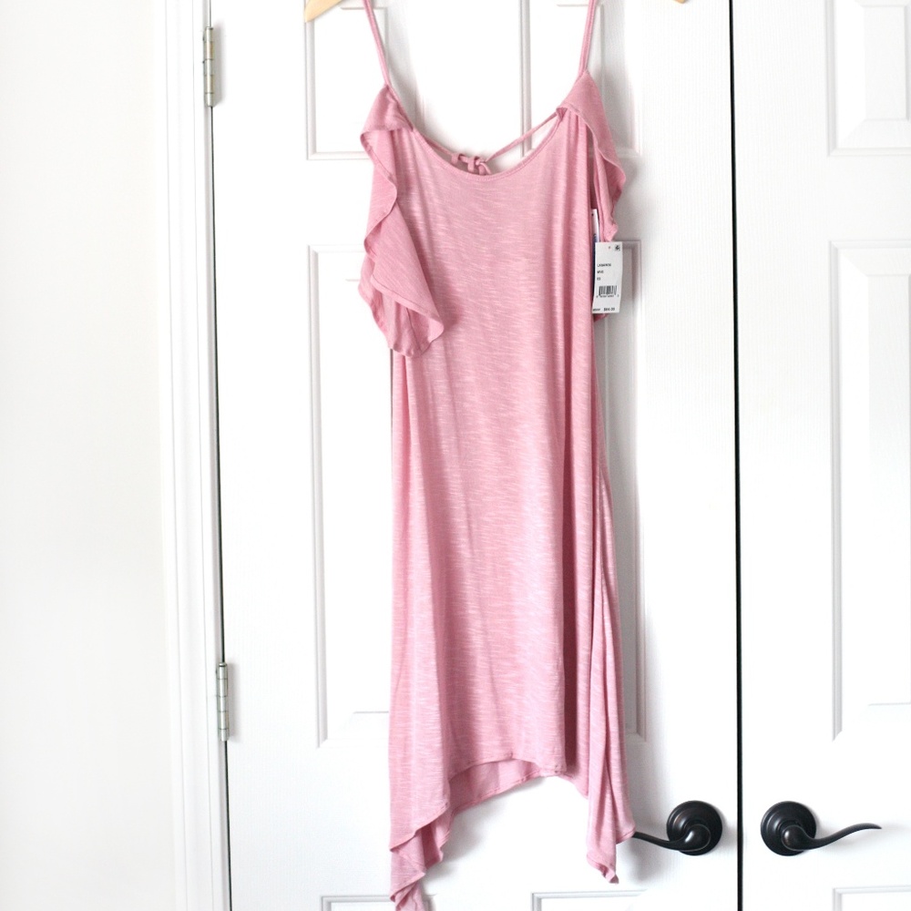 NWT Lucky Brand mauve pink swim coverup